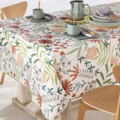 Becquet Toile cirée à fleurs haut de gamme 3 couches (haute résistance aux taches)< Nappe Tissu Au Mètre|Toile Cirée