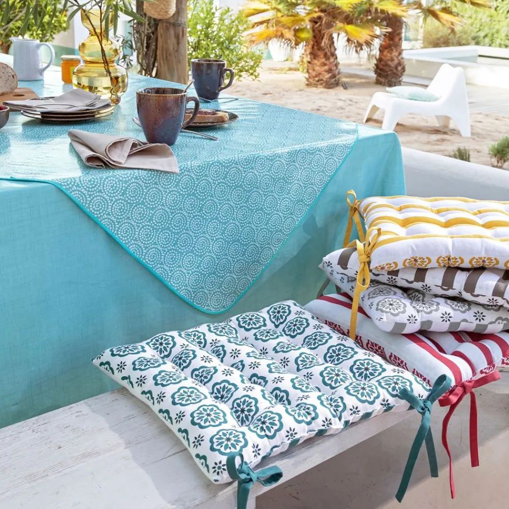 Becquet Toile cirée colorée micro motif< Nappe Tissu Au Mètre|Toile Cirée