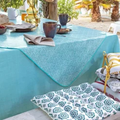 Becquet Toile cirée effet faux uni< Toile Cirée|Nappe Unie