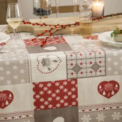 Becquet Toile cirée motif chalet< Toile Cirée|Nappe Fantaisie