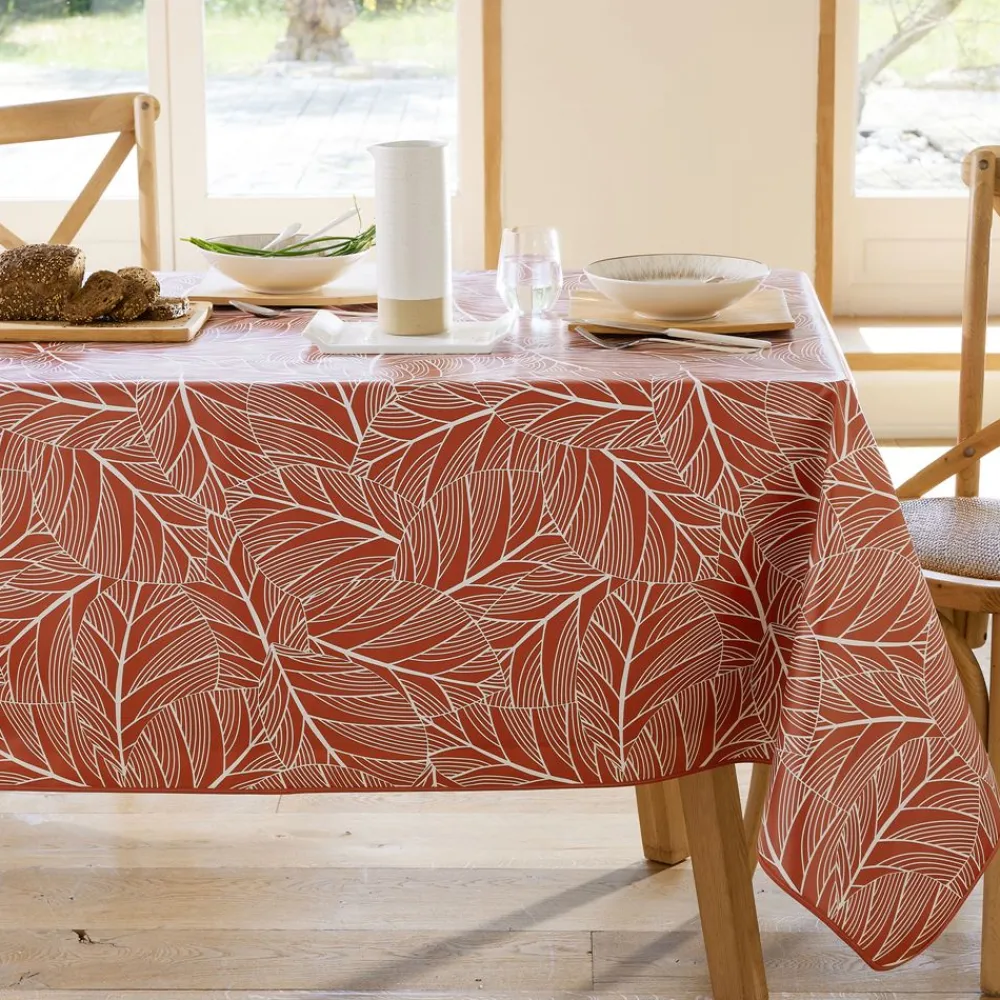 Becquet Toile cirée motif feuillage< Nappe Tissu Au Mètre|Toile Cirée