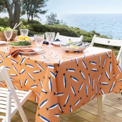 Becquet Toile cirée motif poissons< Nappe Tissu Au Mètre|Toile Cirée