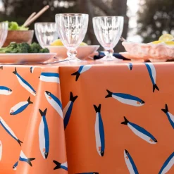 Becquet Toile cirée motif poissons< Nappe Tissu Au Mètre|Toile Cirée