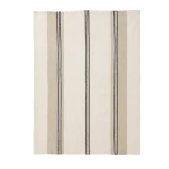 Becquet Torchon coton et lin rayé effet chiné - Unité ou lot de 2< Idées Cuisine|Idées Cuisine