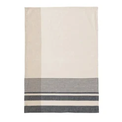 Becquet Torchon coton et lin rayé effet chiné - Unité ou lot de 2< Idées Cuisine|Idées Cuisine