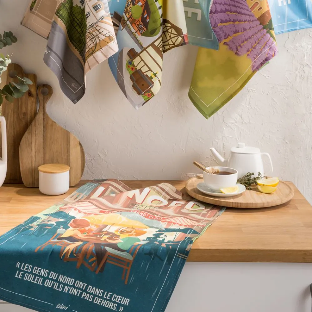Becquet Torchon imprimé Le Nord< Idées Cuisine|Idées Cuisine