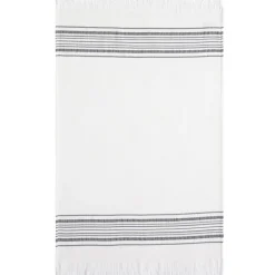Becquet Torchon quadruple gaze de coton à franges - Unité ou lot de 2< Idées Cuisine|Idées Cuisine