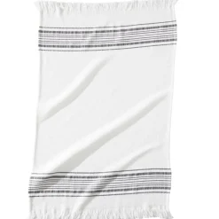 Becquet Torchon quadruple gaze de coton à franges - Unité ou lot de 2< Idées Cuisine|Idées Cuisine