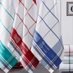 Becquet Torchons en coton jacquard motif ustensiles de cuisine - lot de 3 ou 6< Idées Cuisine|Idées Cuisine