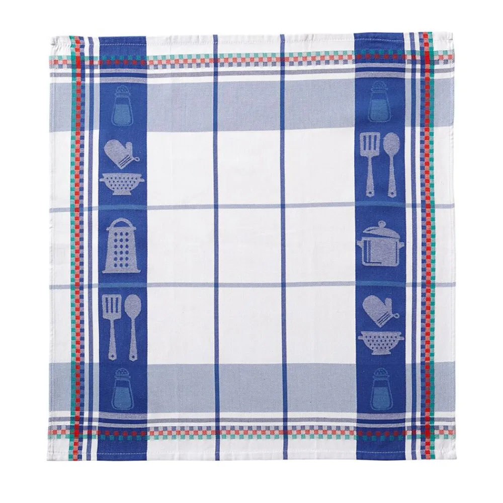Becquet Torchons en coton jacquard motif ustensiles de cuisine - lot de 3 ou 6< Idées Cuisine|Idées Cuisine