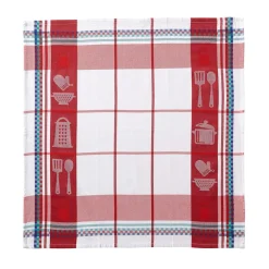 Becquet Torchons en coton jacquard motif ustensiles de cuisine - lot de 3 ou 6< Idées Cuisine|Idées Cuisine