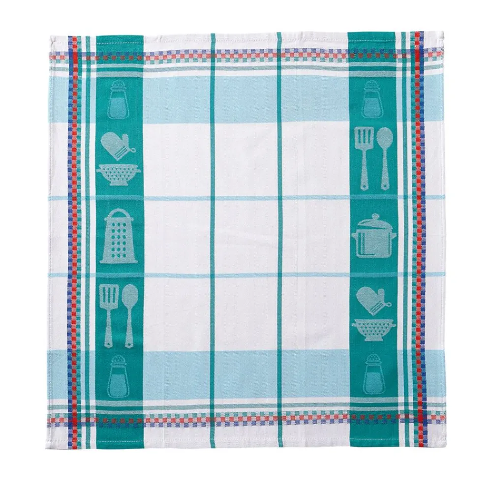 Becquet Torchons en coton jacquard motif ustensiles de cuisine - lot de 3 ou 6< Idées Cuisine|Idées Cuisine