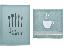 Becquet Torchons et essuie-mains jacquard bon appétit - lot de 3 ou de 6< Idées Cuisine|Idées Cuisine