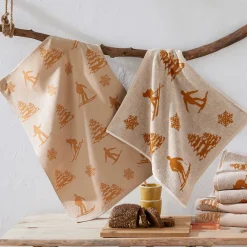 Becquet Torchons et essuie-mains motif skieur – lot de 2 ou 4< Idées Cuisine|Idées Cuisine