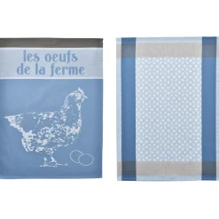 Becquet Torchons jacquard - motif fantaisie - lot de 3 ou 6< Idées Cuisine|Idées Cuisine