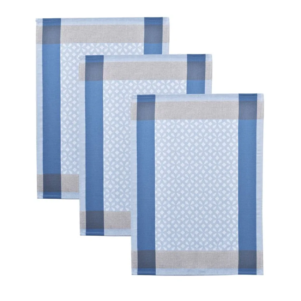 Becquet Torchons jacquard - motif fantaisie - lot de 3 ou 6< Idées Cuisine|Idées Cuisine