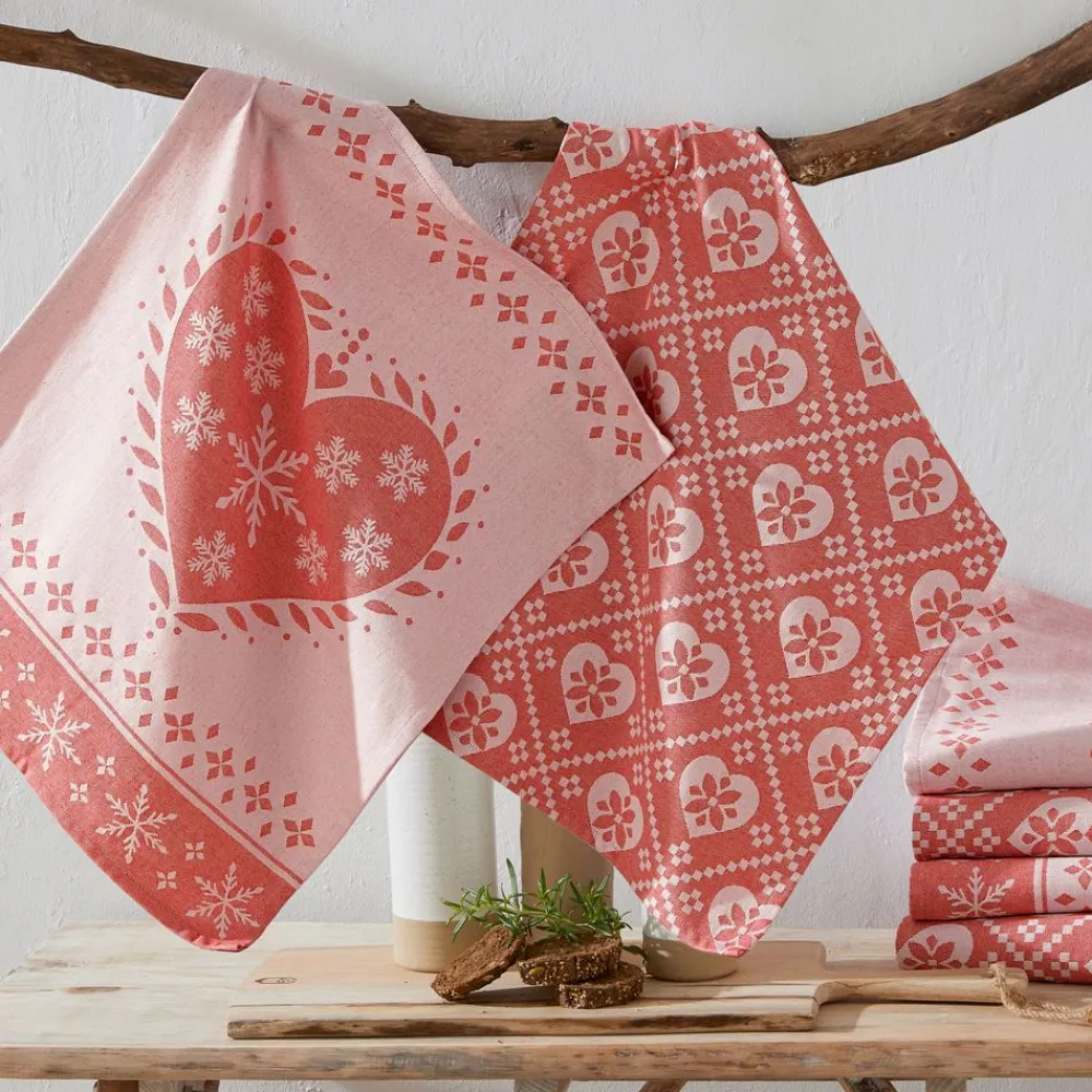 Becquet Torchons jacquard esprit chalet – lot de 2 ou 4 - CRÉATION< Idées Cuisine|Idées Cuisine