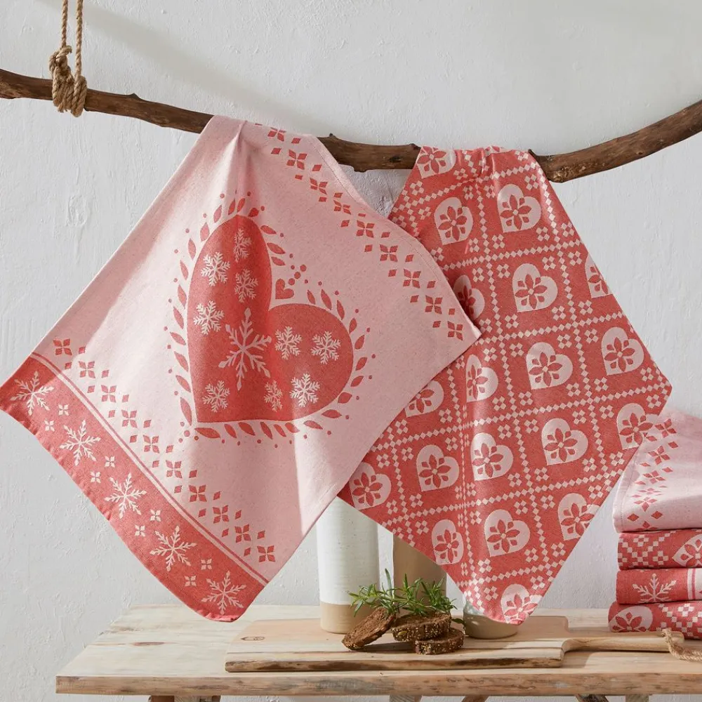 Becquet Torchons jacquard esprit chalet – lot de 2 ou 4 - CRÉATION< Idées Cuisine|Idées Cuisine