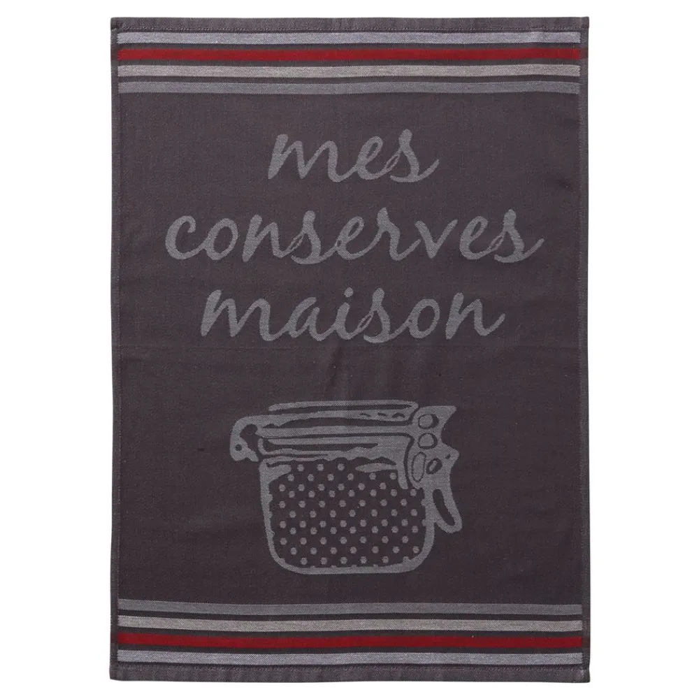 Becquet Torchons jacquard et essuie-mains éponges - motif conserves - lot de 3 et 6< Idées Cuisine|Idées Cuisine