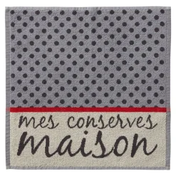 Becquet Torchons jacquard et essuie-mains éponges - motif conserves - lot de 3 et 6< Idées Cuisine|Idées Cuisine