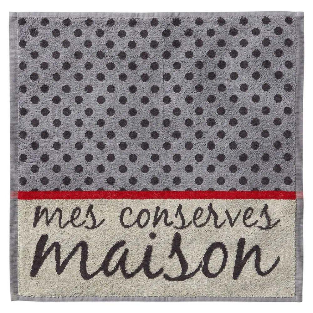 Becquet Torchons jacquard et essuie-mains éponges - motif conserves - lot de 3 et 6< Idées Cuisine|Idées Cuisine