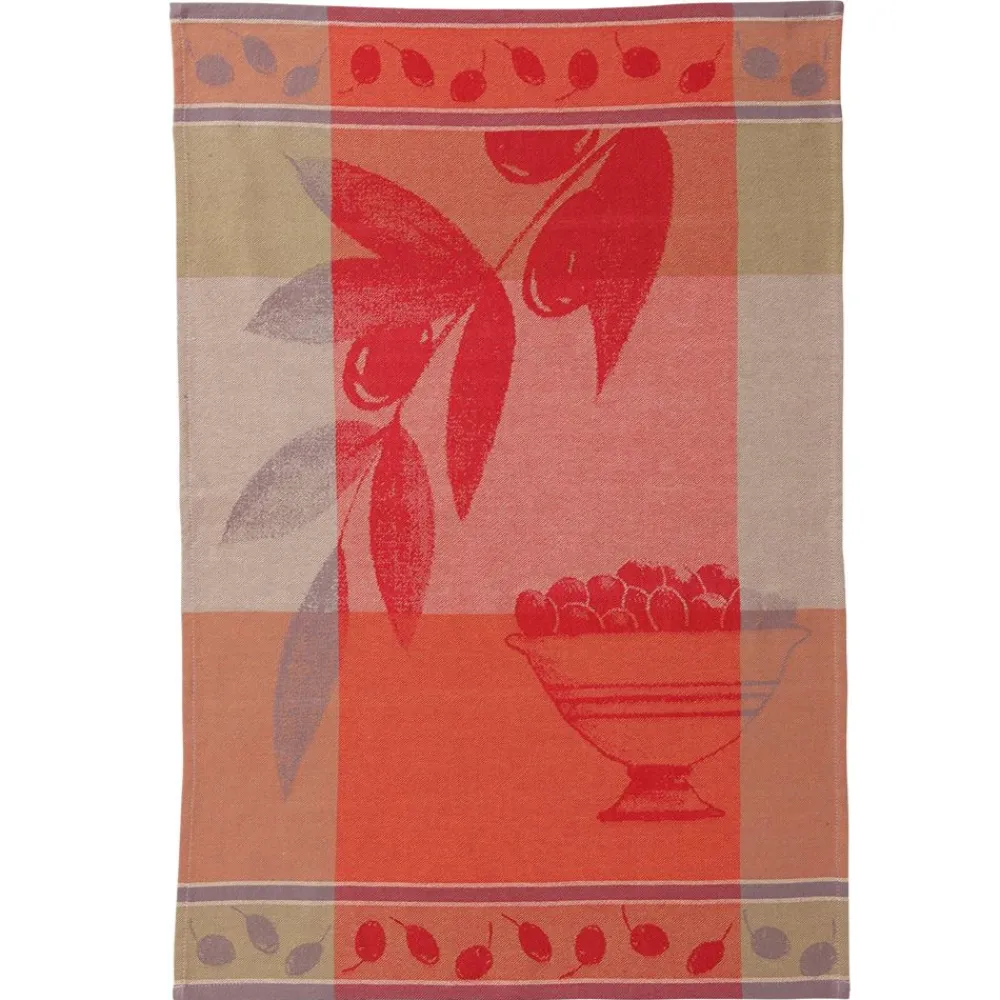 Becquet Torchons jacquard feuilles et fruits - lot de 2 ou de 4< Idées Cuisine|Idées Cuisine