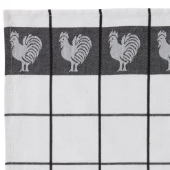 Becquet Torchons jacquard motif coq – lot de 2 ou 4 - CRÉATION< Idées Cuisine|Idées Cuisine