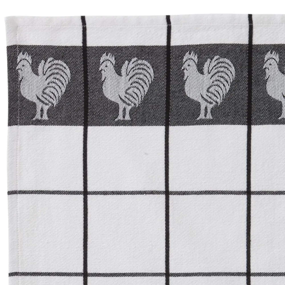 Becquet Torchons jacquard motif coq – lot de 2 ou 4 - CRÉATION< Idées Cuisine|Idées Cuisine