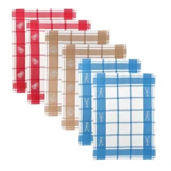 Becquet Torchons motif fruits de mer - lot de 3 ou de 6< Idées Cuisine|Idées Cuisine