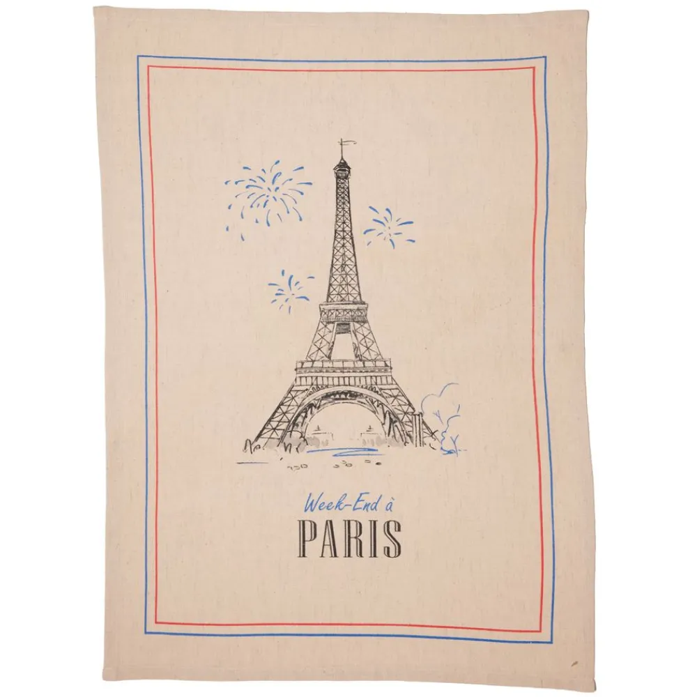 Becquet Torchons métis motif Paris - lot de 2 - CRÉATION< Idées Cuisine|Idées Cuisine