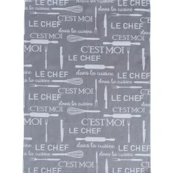 Becquet Torchons tissés jacquard "C'est moi le chef" - Lot de 3 ou de 6< Idées Cuisine|Idées Cuisine