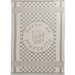 Becquet Torchons tissés jacquard décor Savon de Marseille - Lot de 3 ou de 6< Idées Cuisine|Idées Cuisine