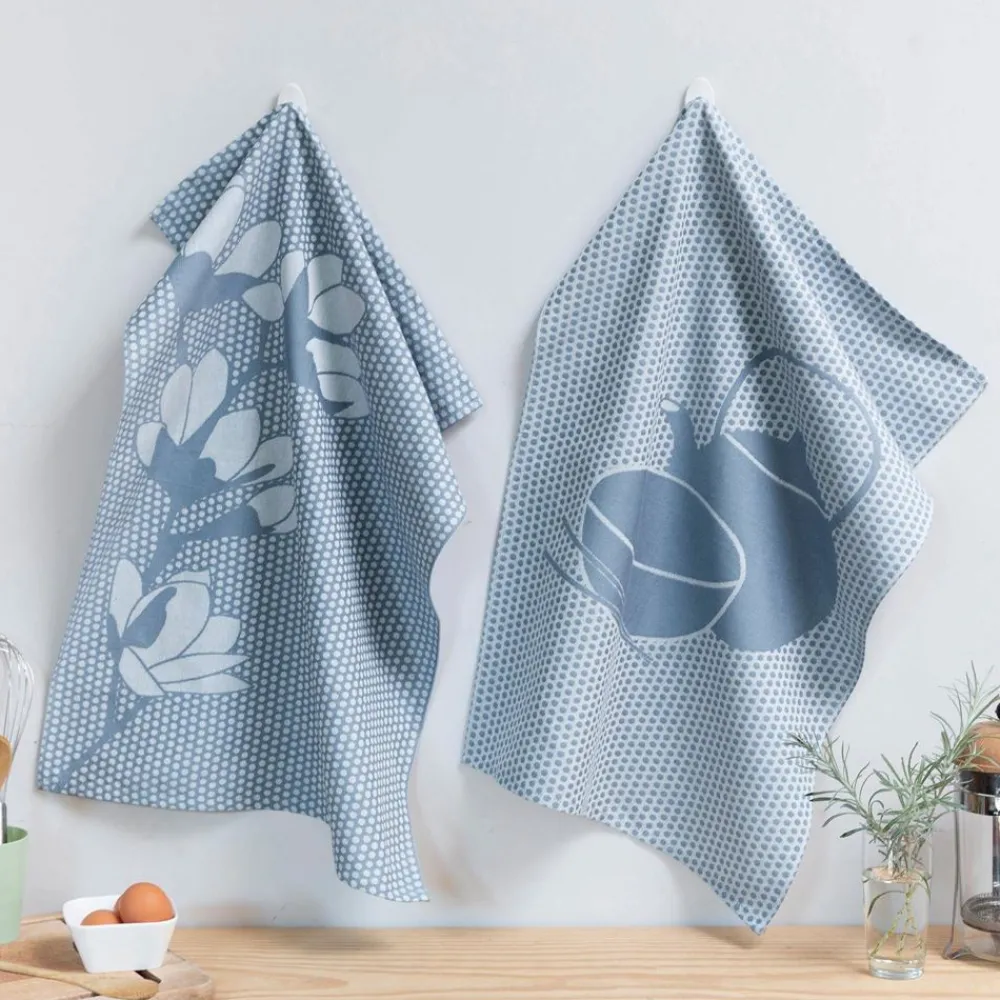 Becquet Torchons tissés jacquard motif japonisant - lot de 3 ou 6< Idées Cuisine|Idées Cuisine