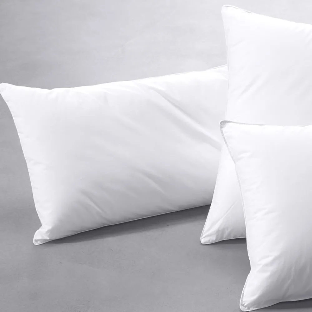 Becquet Traversin PLAT SENSATION DUVET - Ferme< Les Matières|Oreiller, Traversin