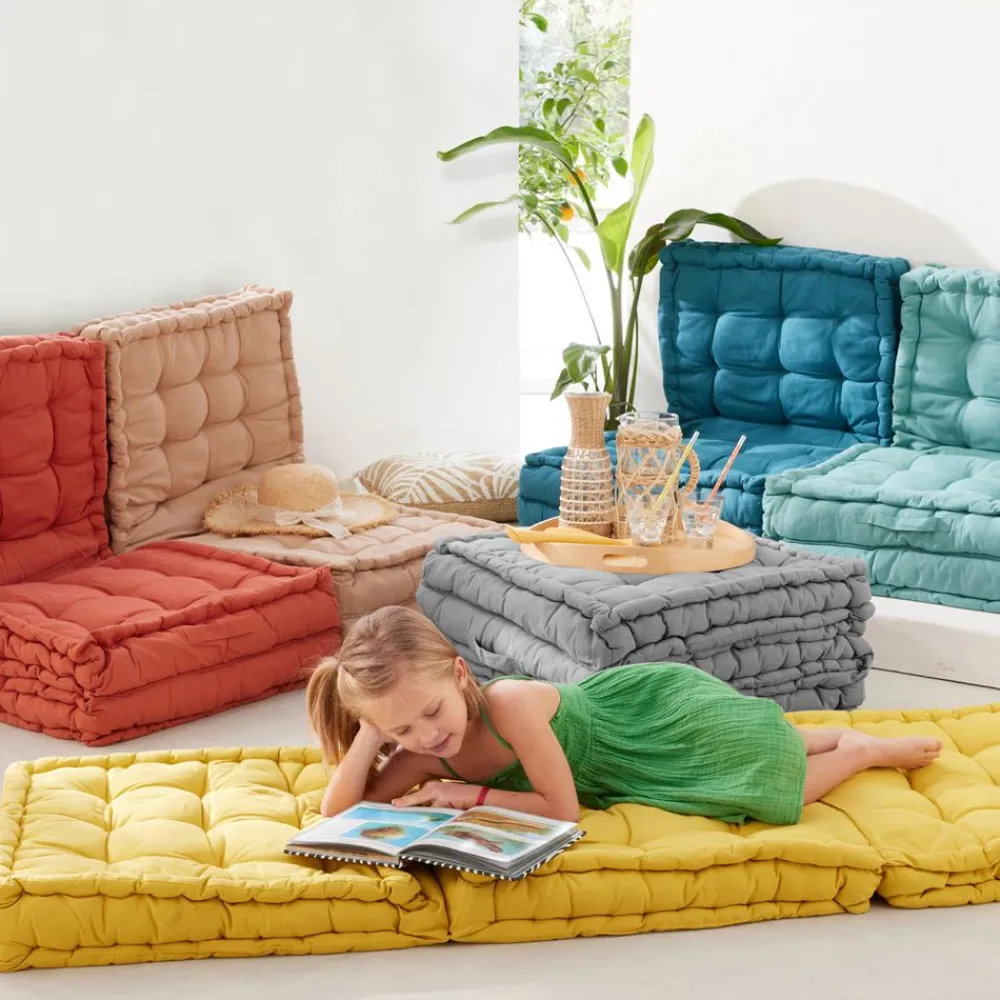 Becquet Triple coussin matelas< Décoration Textile Unie|Pouf, Matelas, Futon