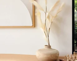 Becquet Vase artisanal en bois décoratif< Vase, Cache-Pot|Décoration