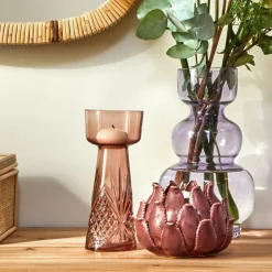 Becquet Vase bougeoir en verre coloré< Vase, Cache-Pot|Décoration