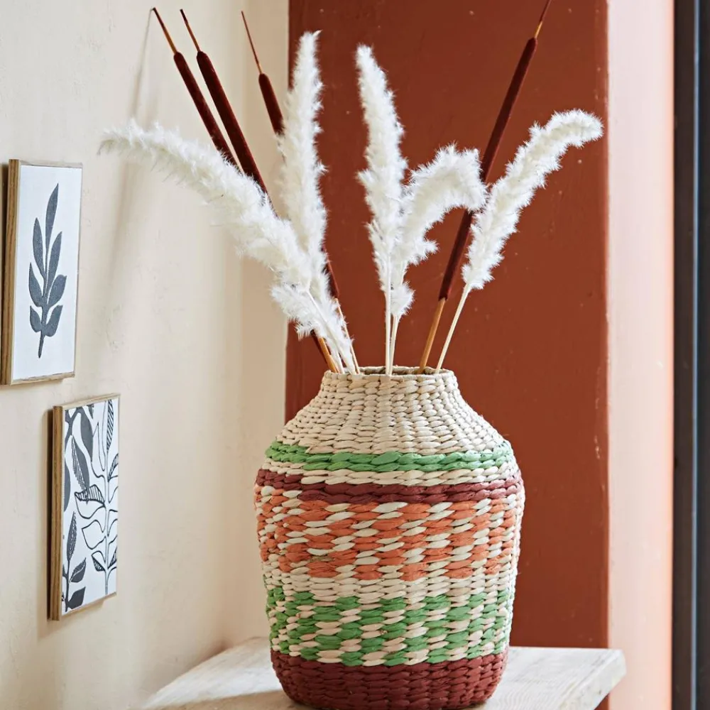 Becquet Vase décoratif tressé< Vase, Cache-Pot|Décoration