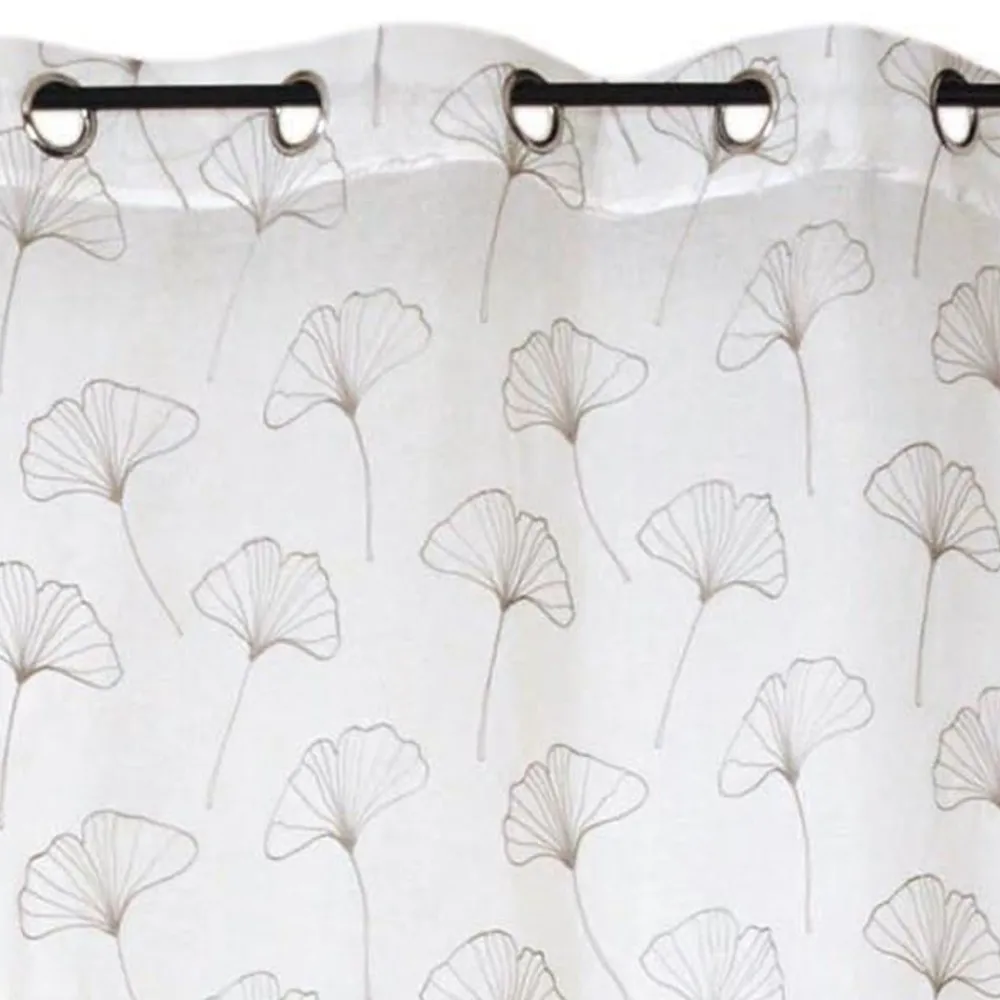 Becquet Voilage brodé feuilles< Rideau Et Déco Textile|Voilage, Panneau