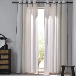 Becquet Voilage en lin< Rideau Et Déco Textile|Voilage, Panneau