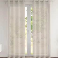 Becquet Voilage en étamine chambray< Rideau Et Déco Textile|Décoration Textile Unie