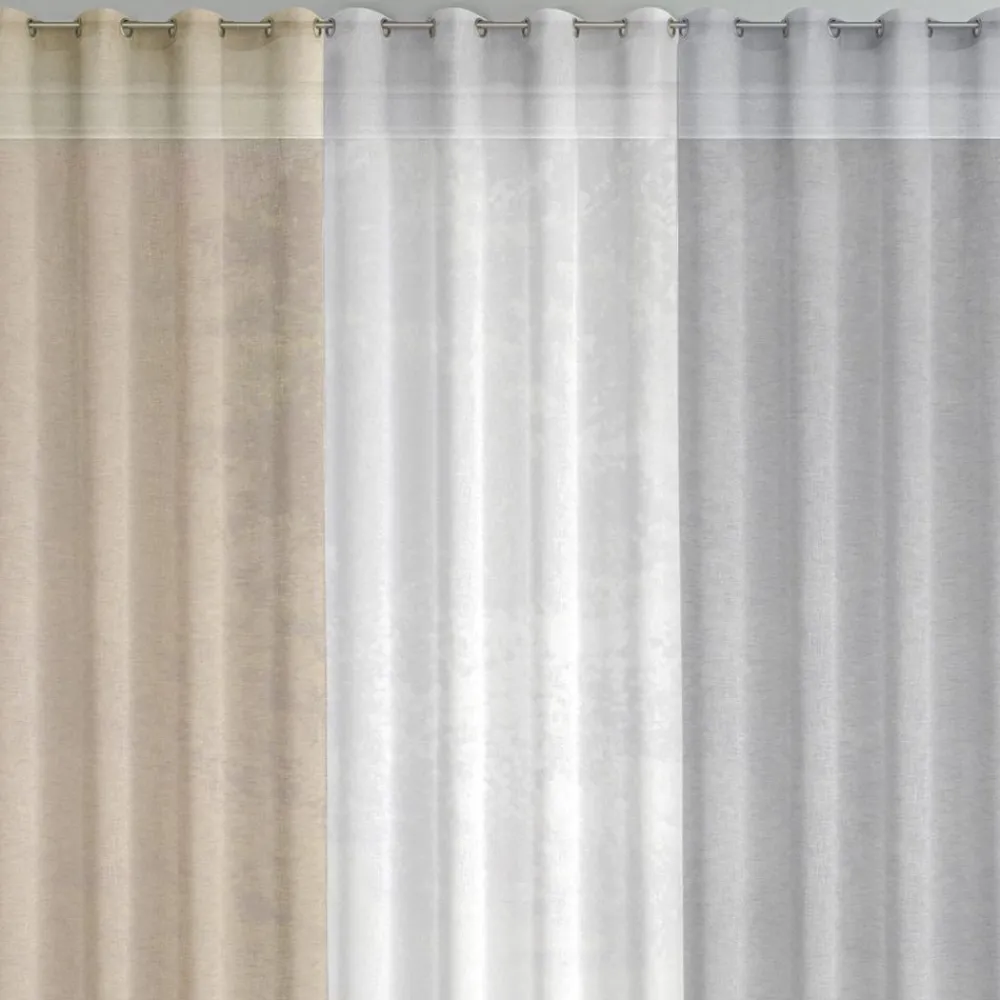 Becquet Voilage en étamine chambray< Rideau Et Déco Textile|Décoration Textile Unie
