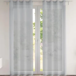 Becquet Voilage en étamine chambray< Rideau Et Déco Textile|Décoration Textile Unie