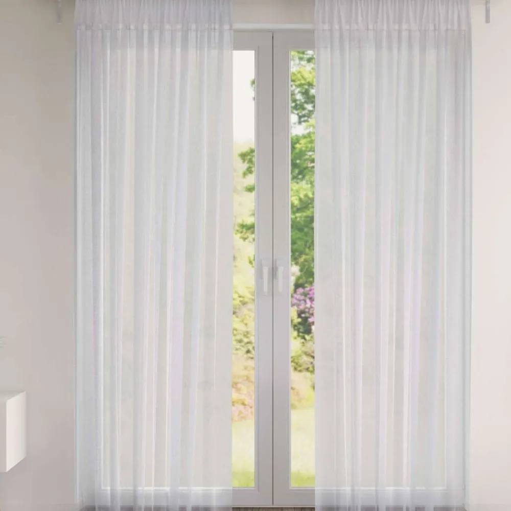 Becquet Voilage en étamine chambray à galon fronceur< Rideau Et Déco Textile|Voilage, Panneau