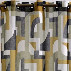 Becquet Voilage motif graphique< Rideau Et Déco Textile|Voilage, Panneau