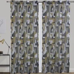 Becquet Voilage motif graphique< Rideau Et Déco Textile|Voilage, Panneau