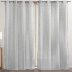 Becquet Voilage rayures chinées< Rideau Et Déco Textile|Voilage, Panneau