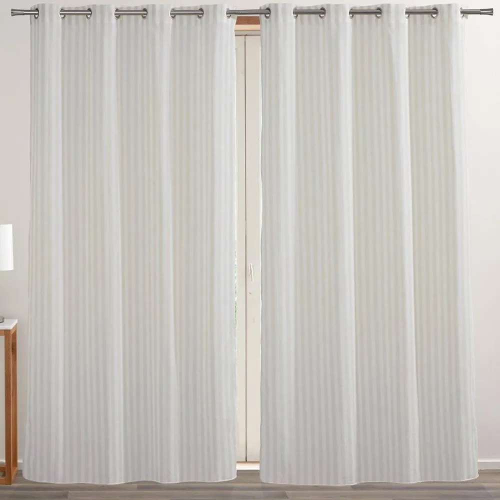 Becquet Voilage rayures chinées< Rideau Et Déco Textile|Voilage, Panneau