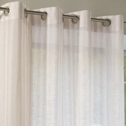Becquet Voilage rayures chinées< Rideau Et Déco Textile|Voilage, Panneau