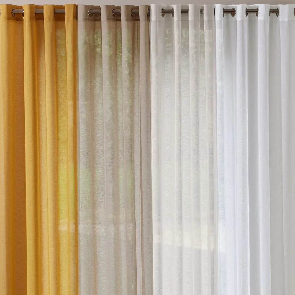 Becquet Voilage étamine aspect tramé< Rideau Et Déco Textile|Voilage, Panneau